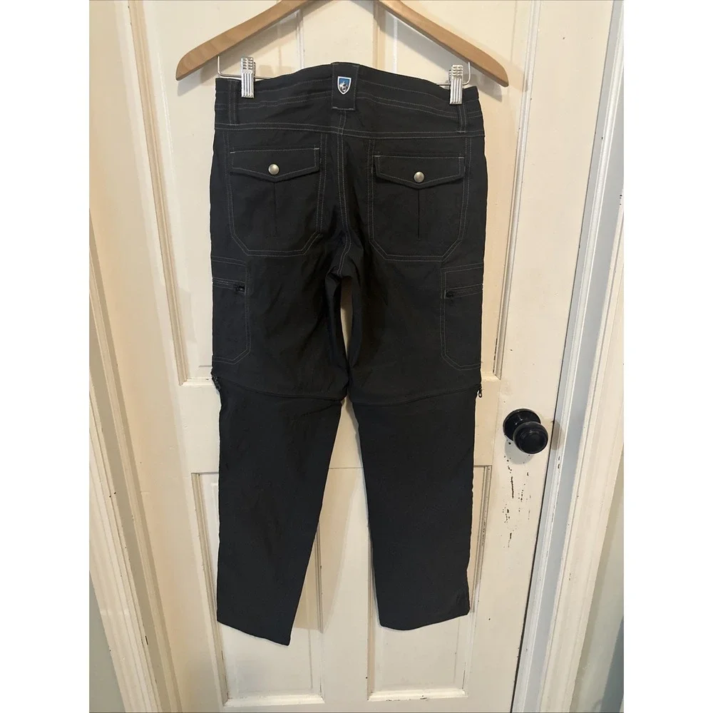Kuhl Kliffside Pants Women's Size 2 Reg Convertible Zip Off Cargo Hiking Gray - Picture 6 of 16